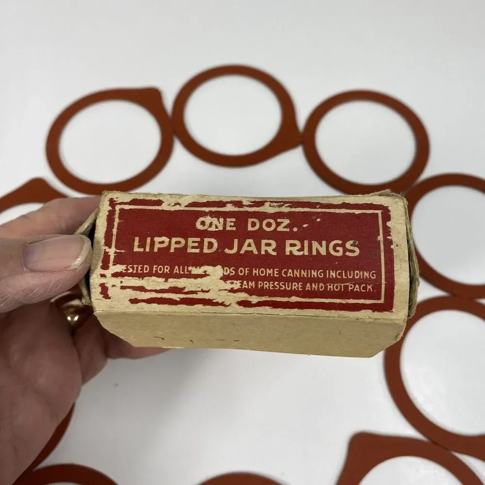 Vintage Tite Rite Top Seal Jar Rings Set of 10 Made in St. Louis MO Retro Decor